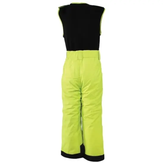 Hudson Baby Unisex Snow Bib Overalls with Fleece Top, Lime image {2}