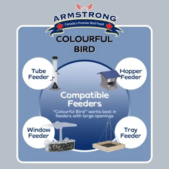 Armstrong Wild Bird Food Colourful Bird Seed Blend, 8lbs image {4}