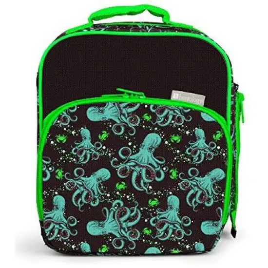 Bentology Insulated Lunch Box w Snack Pocket and Water Bottle Holder - Boys Girls and Kid's Lunch box to Keeps Food Hotter or Colder Longer image {1}