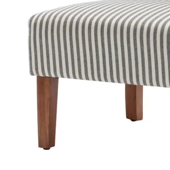 Armless Slipper Accent Chair Striped - WOVENBYRD image {10}