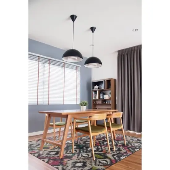 Govan Washable Outdoor Rug Ivory/Charcoal - Linon image {9}