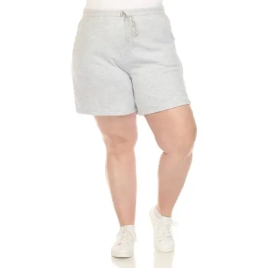 Plus Size Super Soft Drawstring Waistband Sweat Short image {9}