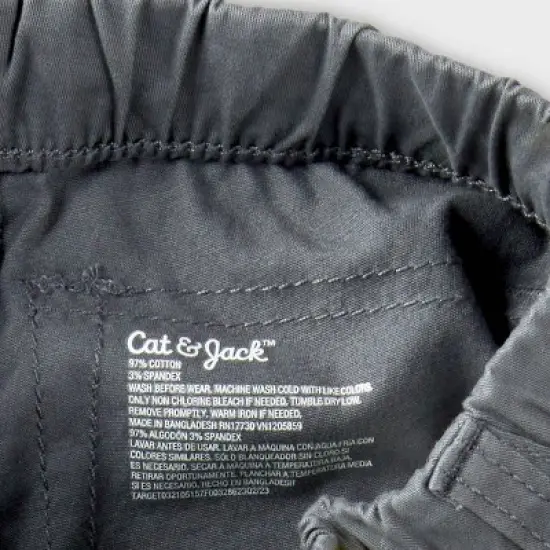 Toddler Boys' Adaptive Seated Fit Straight Leg Pull-On Woven Pants - Cat & Jack&trade; image {2}