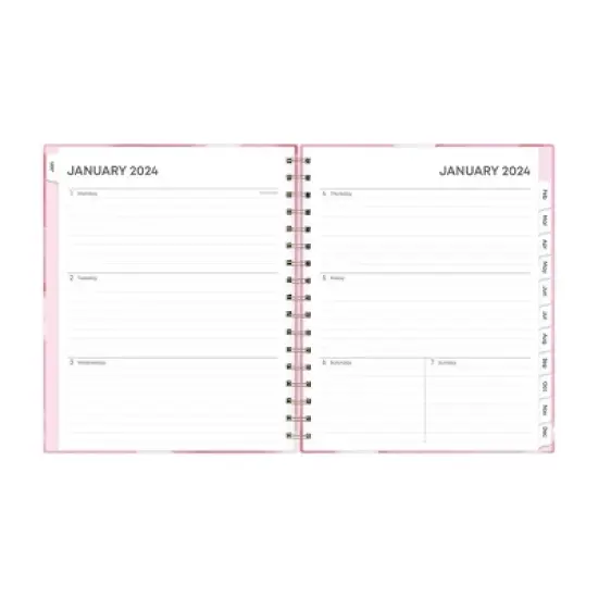 Blue Sky 2024 Planner 7"x9" Weekly/Monthly Hard Cover Raquel image {4}