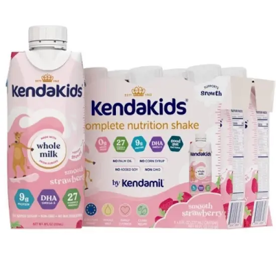Kendakids Complete Nutrition Shake - Smooth Strawberry - 6pk/48oz image {12}