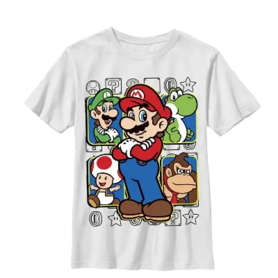 Boy's Nintendo Mario Super Squad T-Shirt image {3}