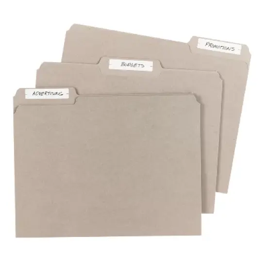 Avery File Folder Labels, 5/8" x 2-3/4", White, Non-Printable, 8 Packs, 1,248 Blank Labels Total (21925) image {1}