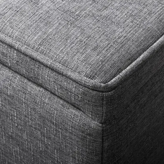 Double Storage Dorm Ottoman Dark Gray - Room Essentials&trade; image {3}