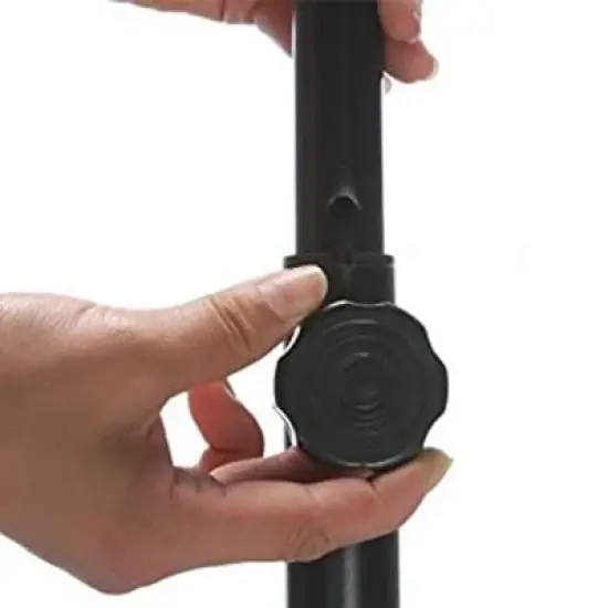 JumpSport Handle Bar Accessory for 39 Inch Arched Leg Fitness Trampolines with 6 Adjustable Height Settings and Soft Flush Fit, Black image {3}