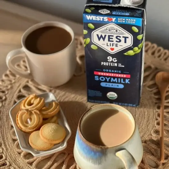 West Life Organic Unsweetened Plain Shelf Stable Soy Milk - 32 fl oz image {4}