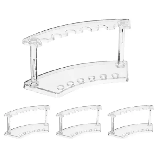Unique Bargains Acrylic Space-Saving Durable Pen Display Stand Rack image {6}