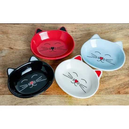 Park Life Designs 1c Oscar Dishes Cat Bowl - Red image {3}