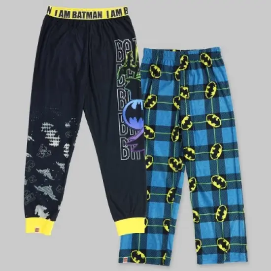 Boys' The LEGO Batman 2pk Pajama Pants - Black/Blue image {5}