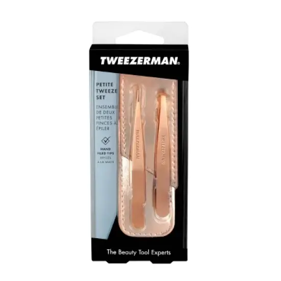 Tweezerman Petite Tweezer Set - Rose Gold image {6}