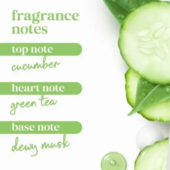 Dove Refresh 24-Hour Lotion-Soft Skin Mini Body Wash - Cucumber and Green Tea - Travel Size - 3 fl oz image {5}