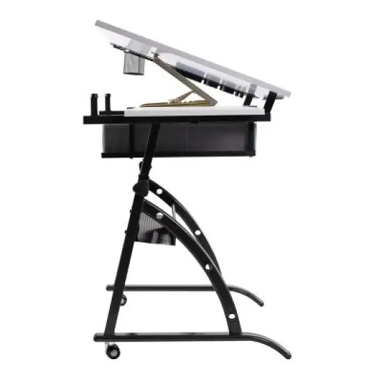 Core Drawing Table and Stool Set Charcoal Black/White - studio designs image {14}
