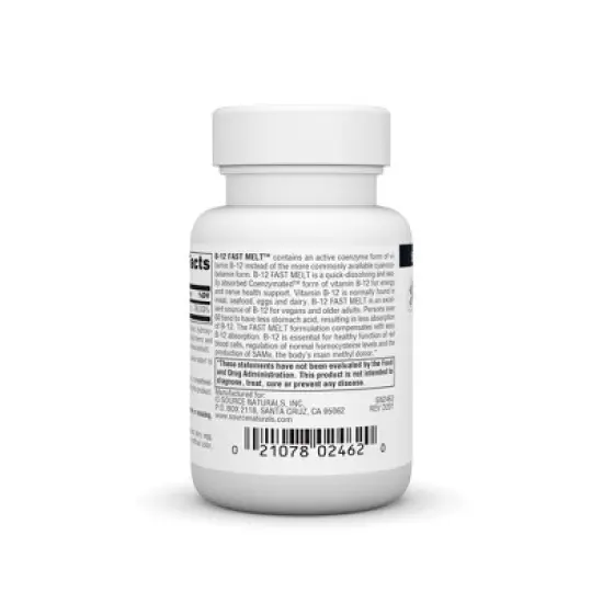 Methylcobalamin Fast Melt by Source Naturals, Inc.  -  60 Tablet image {2}
