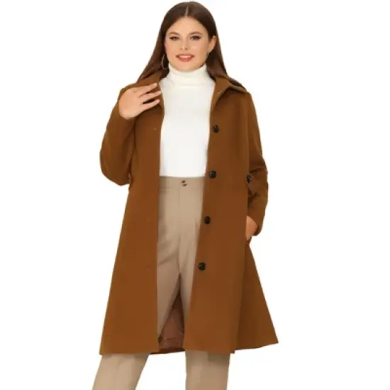 Agnes Orinda Women's Plus Size Winter Outfits Utility Belted Fashion Overcoats image {15}