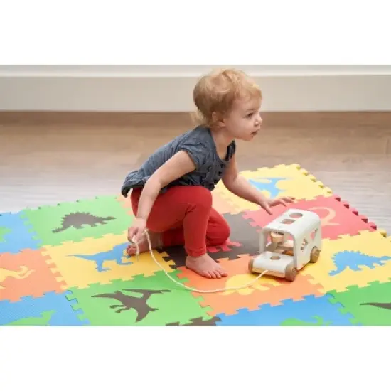Tadpoles Dinosaur Foam Playmats for Kids |16 Interlocking Foam Mats | Total Floor Coverage 50 x 50 image {3}