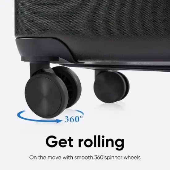 JIONJOY 28-Inch ABS Suitcase Hard Shell Luggage with Universal Wheel image {2}