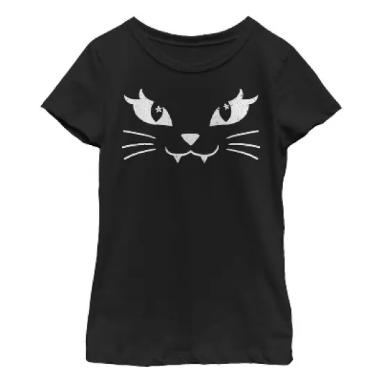 Girl's Lost Gods Kitty Cat Face T-Shirt image {2}