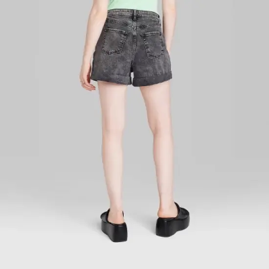 Women's Super-High Rise Rolled Cuff Jean Shorts - Wild Fable&trade; image {2}