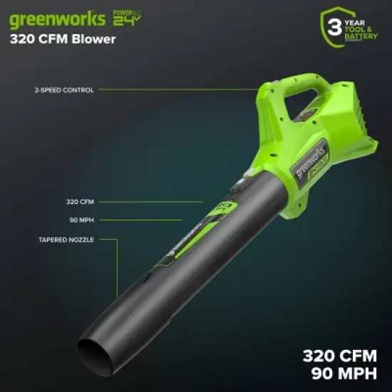 Greenworks POWERALL 3pc Combo Kit - 21" Lawn Mower 12" String Trimmer 320 CFM Leaf Blower w/ batteries and charger image {6}