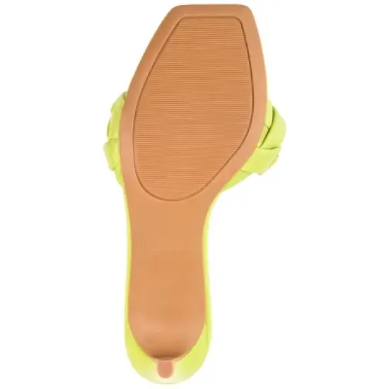 Journee Collection Womens Hattie Tru Comfort Foam Open Toe Mid Stiletto Pumps Olive 7.5 image {4}