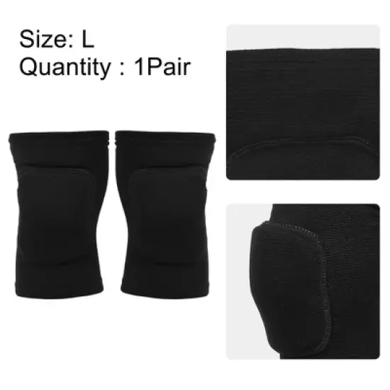 Unique Bargains Knee Brace Protection Sponge Soft Breathable Knee Pads Soft Breathable Knee Support Knee Brace for Sport Gym 1 Pair image {3}