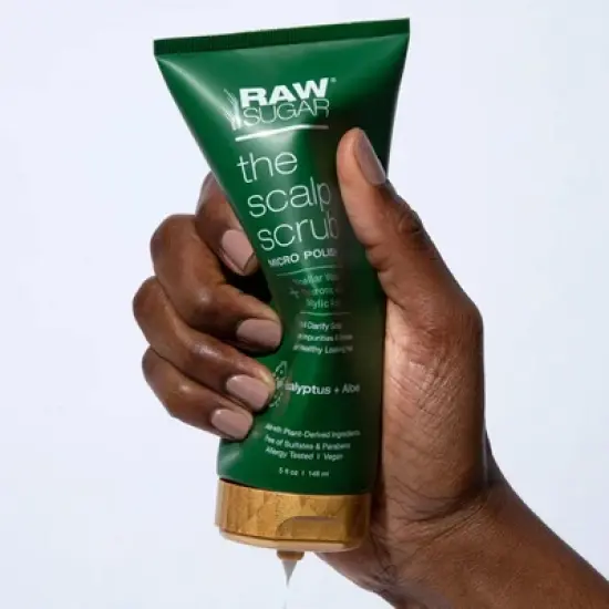 Raw Sugar The Scalp Scrub Micro Polish - Eucalyptus + Aloe - 5 fl oz image {6}