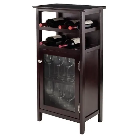 Alta Wine Cabinet Wood/Espresso - Winsome image {6}