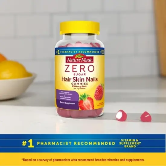 Nature Made Zero Sugar HSN Dietary Supplement Gummies - 120ct image {8}