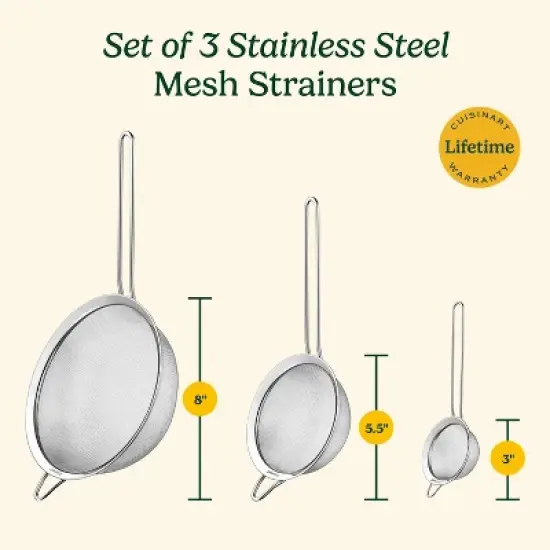 Cuisinart Set of 3 Mesh Strainers image {6}