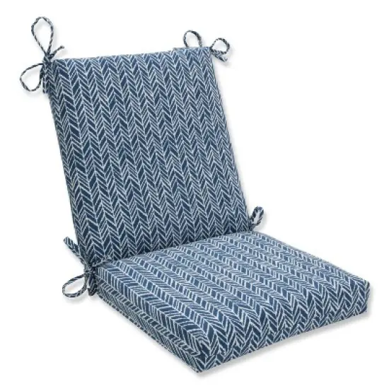 Outdoor/Indoor Herringbone Squared Corners Chair Cushion - Pillow Perfect image {3}