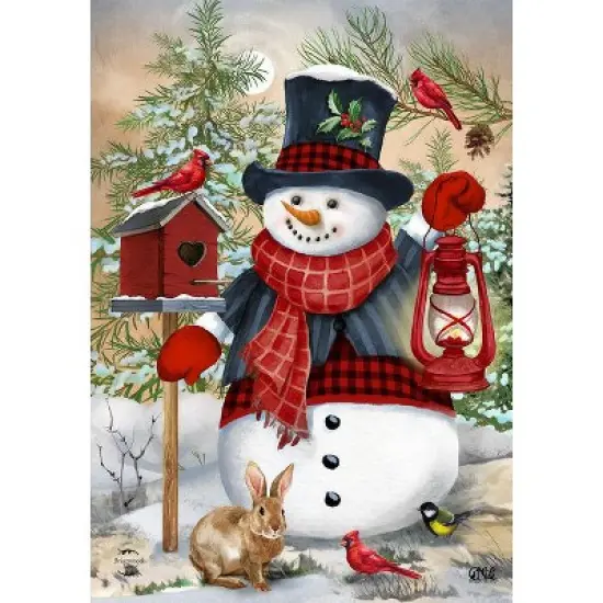 Briarwood Lane Winter Garden Flag 12x18 For Outdoor Snowman and Friends For Winter Garden Flag Flags For Outside image {2}