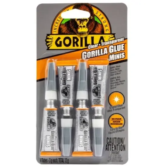 Gorilla Glue 4pk Clear Mini Tubes - 0.42oz image {4}