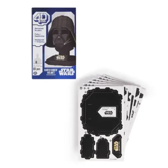 4D BUILD - Star Wars Darth Vader Model Kit Puzzle 83pc image {8}