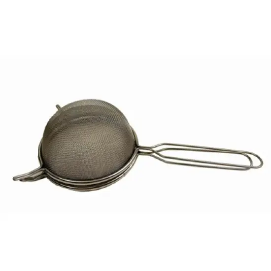 SAMMART 5.5 inches (14cm) Stainless Steel Mesh Strainer with Handle and Two Hanging Support image {10}