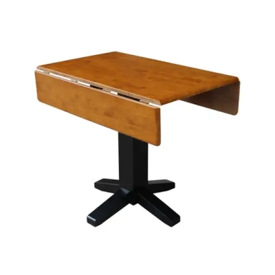 36" Sanders Square Dual Drop Leaf Dining Table - International Concepts image {4}