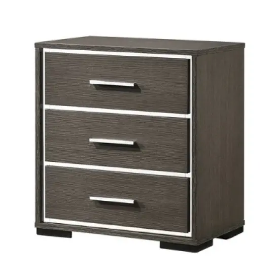 23" Escher Nightstand Gray Oak - Acme Furniture image {1}