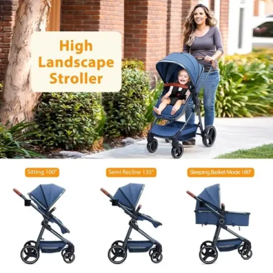 Convertible Baby Stroller, Foldable Pushchair image {3}