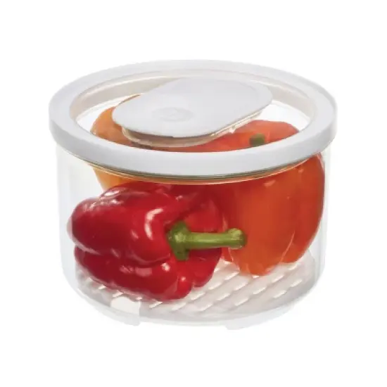 iDESIGN Large Recycled Plastic Produce Storage Bowl: Multicolored Kitchen Cabinet Organizer, 8"x8"x5.6" image {1}