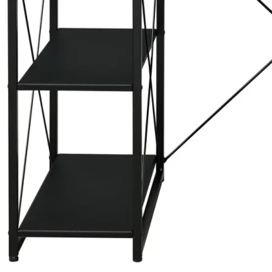 NicBex All Purpose Computer Desk Gaming Table with Wheels&X-Shaped Frame Support,Modern Home Office with Storage,Home Workstation image {6}