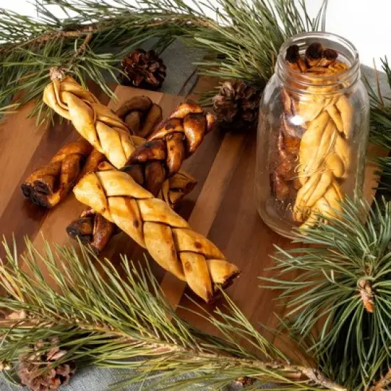 Pet Factory Made in USA Beefhide Braided Sticks image {3}