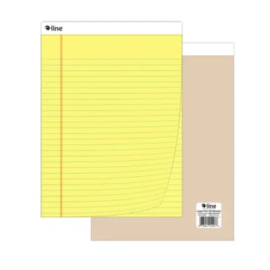 C-Line&reg; Legal Pad, Wide Ruled, Yellow, 50 Sheets, Pack of 12 image {2}