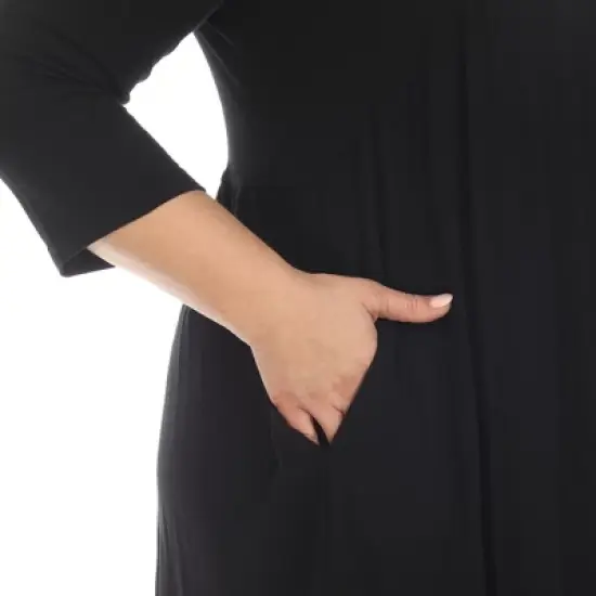 Plus Size Empire Cut V-Neck Tunic Top image {3}