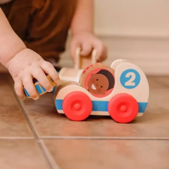 Melissa & Doug GO Tots Wooden Race Cars (2 Cars, 2 Disks) image {6}