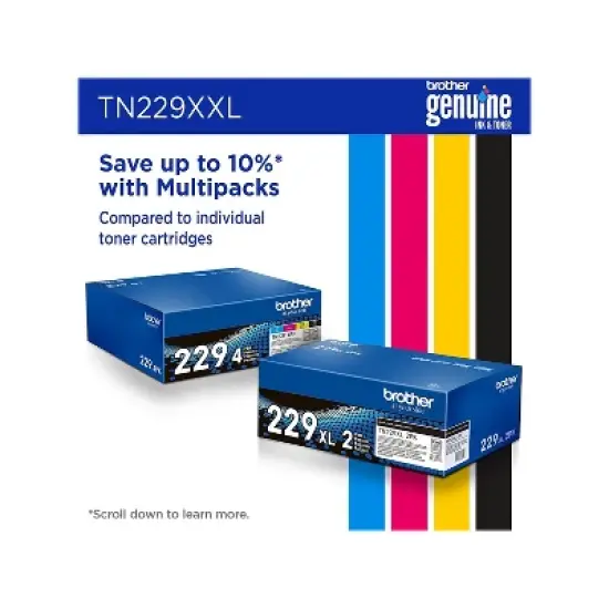 Brother TN229XXL Cyan Super High Yield Toner Cartridge (TN229XXLC) image {6}