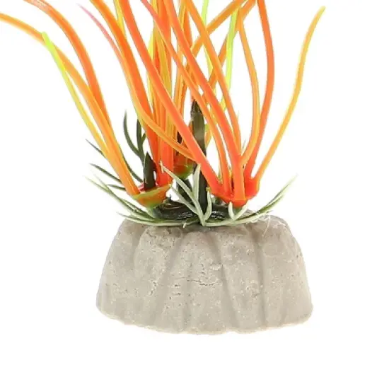 Unique Bargains Aquarium Plastic Plants for Fish Tank Landscape Decoration Pink 10 Pcs image {4}