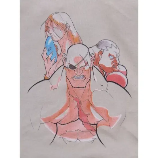 Street Fighter Characters Sagat, Balrog, Vega Men's Sand Graphic Hoodie image {1}